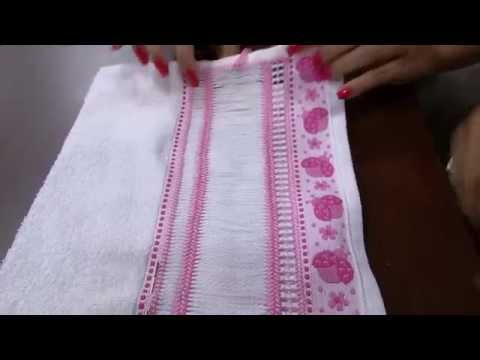 Mulher.com 27/10/2014 - Bainha Aberta Toalho de Rosto por Bete Alves - Parte 1