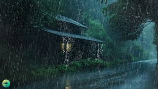 Sono Profundo com Chuva Relaxar no Telhado à Noite - Barulho de Chuva e Trovão para Dormir Rápido