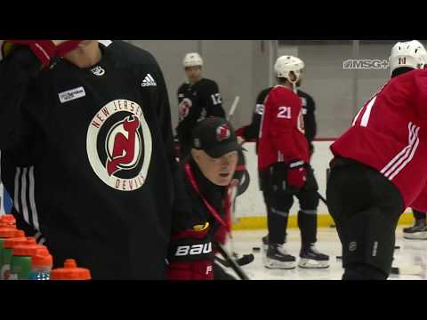 John Hynes Mic'd Up at New Jersey Devils Practice