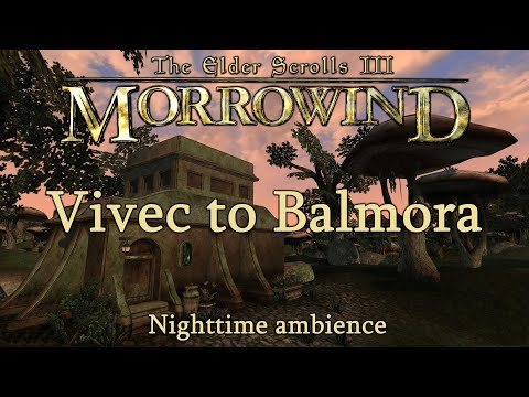 Morrowind Music & Ambience - Relaxing walk from Vivec to Balmora