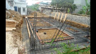 Quá trình đổ móng Thiết kế nhà đẹp Biên Hòa