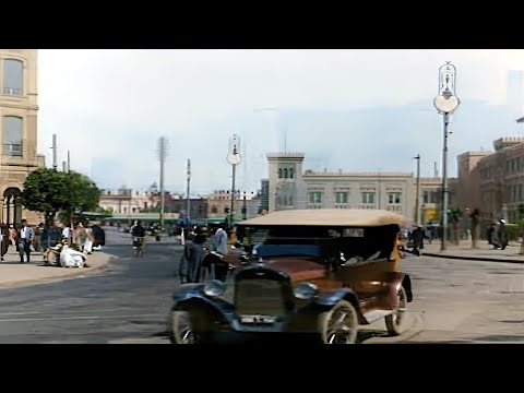 Kairo, Ägypten 1920er Jahre in Farbe [60fps, Remastered] mit hinzugefügtem Sounddesign