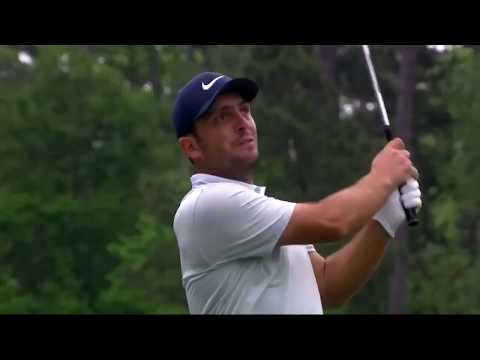 Francesco Molinari goes in the water on the 12th hole