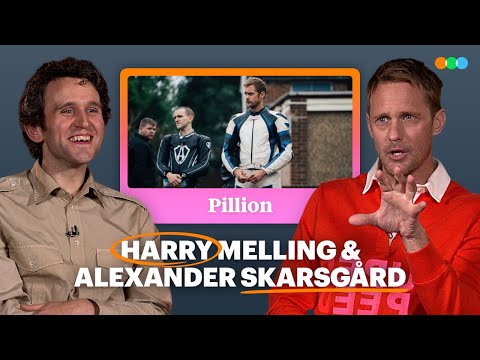 Harry Melling and Alexander Skarsgård on the Film's Dom-Sub Dynamic and Leather Looks