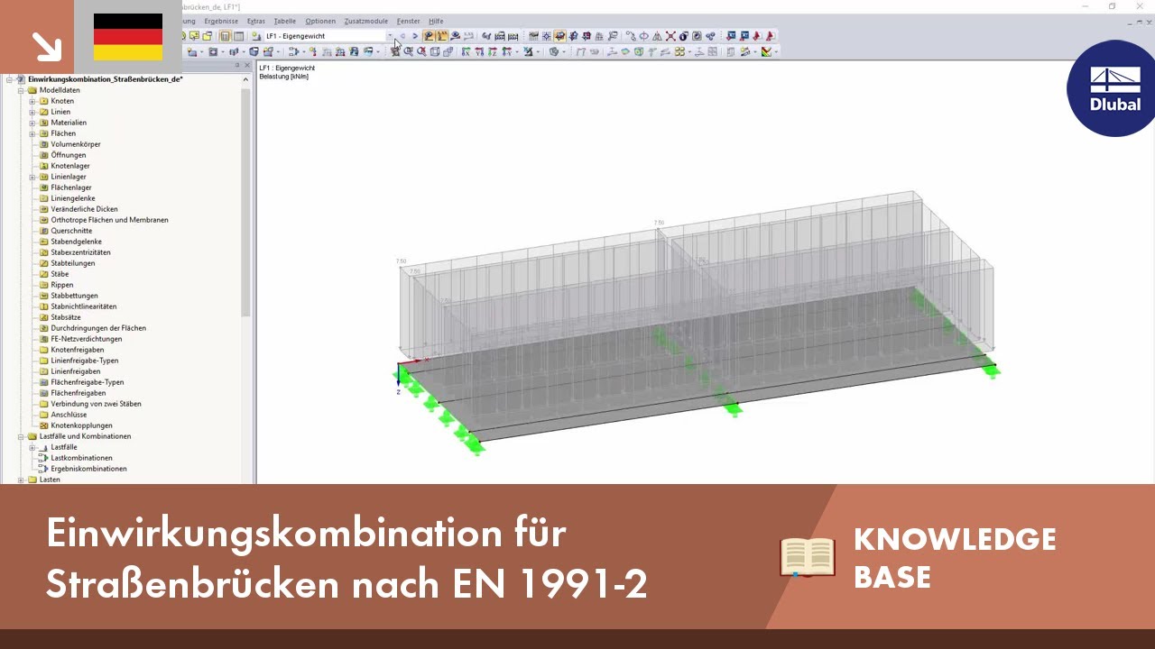 KB 001667 | Einwirkungskombination für Straßenbrücken nach EN 1991-2