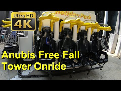 Holiday Park Free Fall Tower Onride 2019 (POV/4K) Anubis Free Fall Drop Tower Holiday Park Haßloch