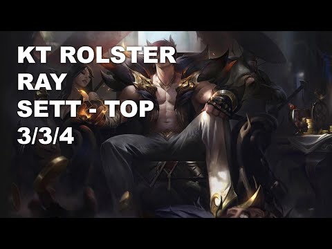 KT Rolster Ray Top Sett vs Aatrox - KR Challenger Rank Game