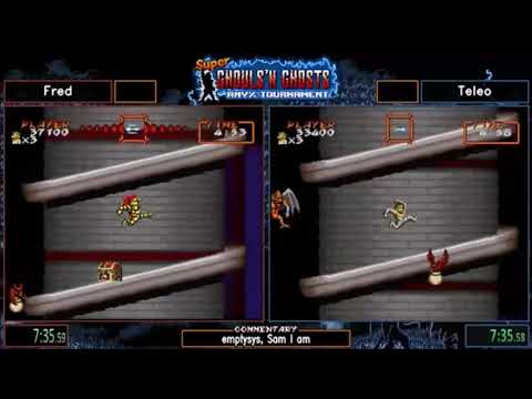 Super Ghouls'n Ghosts Speedrun Any% Tournament 2019 Group C Fred vs Teleo 20190608