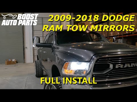 Full Tow Mirror Install: (2009-2018) 4th Gen Dodge Ram Tow Mirrors - Boost Auto Parts