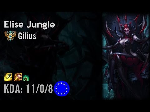 Elise Jungle vs Kindred - Gilius - EUW Challenger Patch 6.9