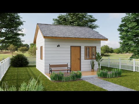 16'x16' (5×5 m) Kleines Haus | Modernes Bauernhausdesign