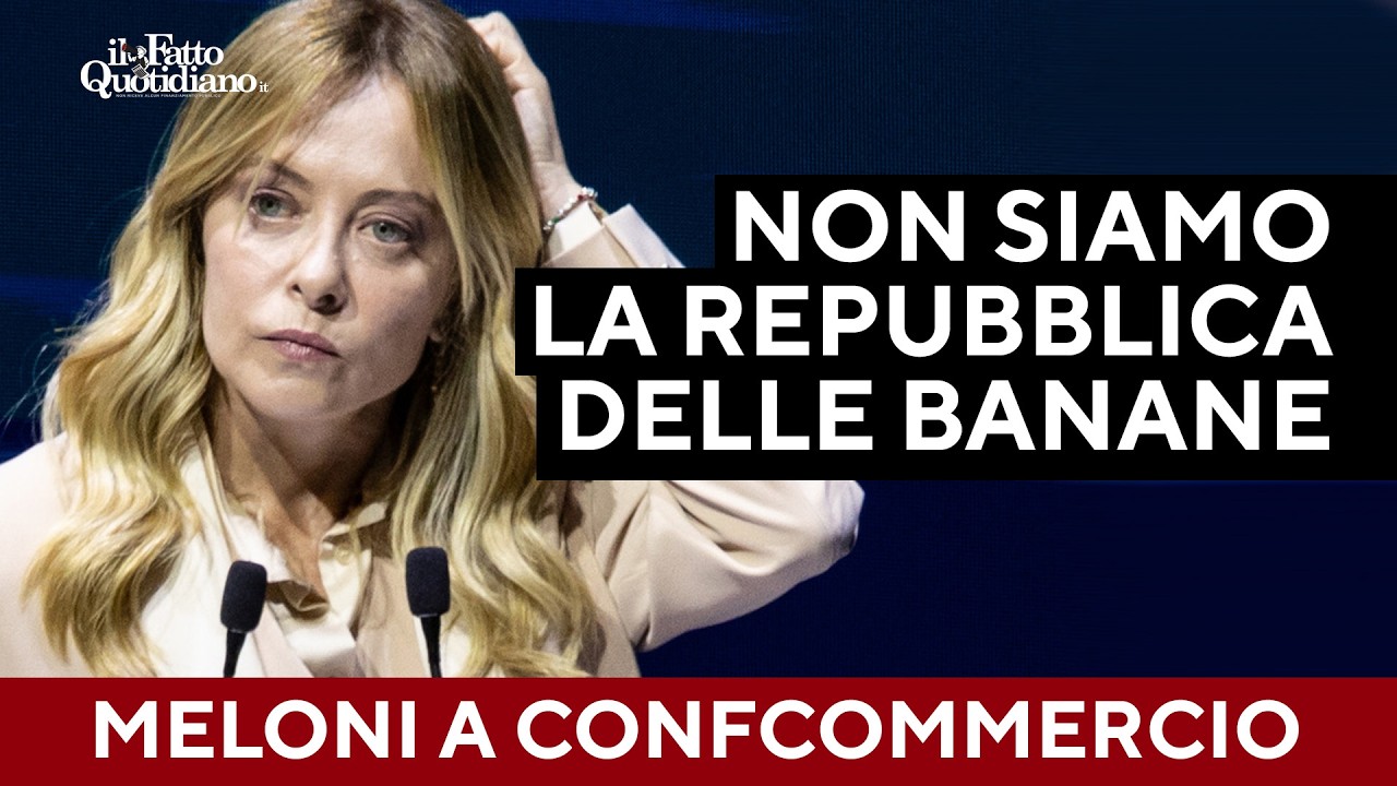 Meloni: "L'Italia non è la Repubblica delle banane". Poi chiude sulla patrimoniale