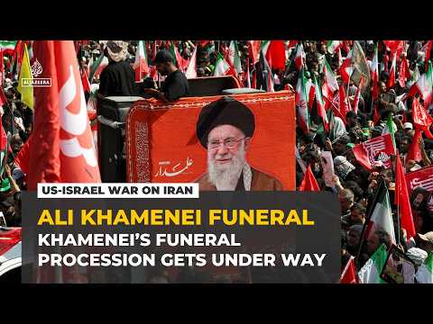 Funeral procession for Iran’s slain Supreme Leader Ali Khamenei under way in Tehran