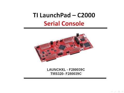 TI C2000 Serial Console in CCS 20.4