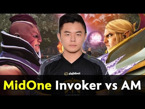 MidOne carry Invoker vs AM — Magic vs Purity of Will close game