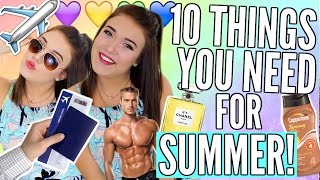 10 THINGS EVERY GIRL NEEDS FOR SUMMER! | Cicily Boone