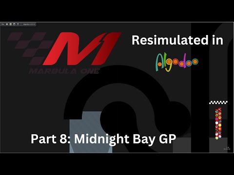Resimulating the 1st Season of Marbula One in Algodoo (Part 8 - Midnight Bay GP)