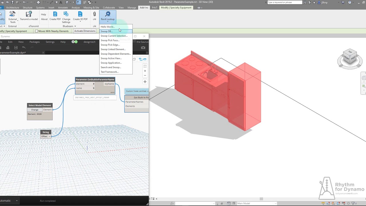 Dynamo - Working with BuiltIn Parameters