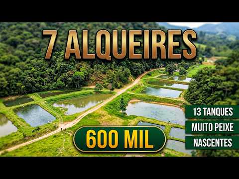 Sítio 7 alqueires 13 tanques de peixes em Sete Barras, SP Apenas R$:600 mil