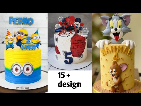 cartoon theme cake design|kids birthday cake decoration ideas|latest cake design|jasmees home world