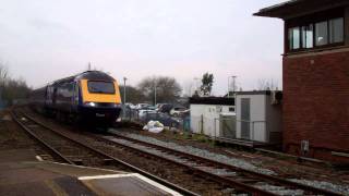 preview picture of video 'FGW HST Diverts | Honiton Station | 12/2/2012'