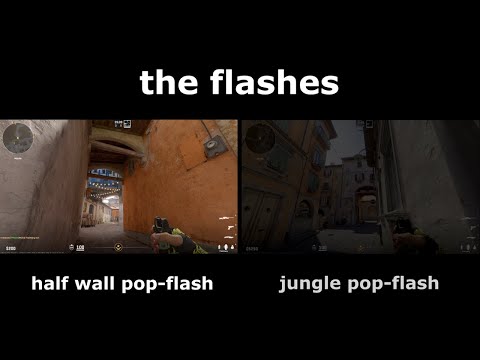 CS2 Utility: Inferno Pop Flashes for Half-Wall and Top Mid Jungle