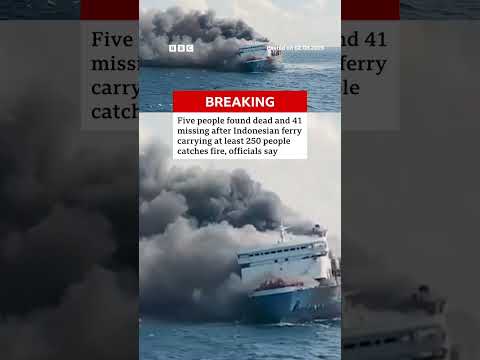 Five dead, 41 missing, after Indonesia ferry catches fire. #Indonesia #BBCNews