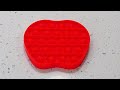 RED APPLE POP IT ASMR FIDGET ODDLY SATISFYING ASMR SOUNDS RELAXING ASMR