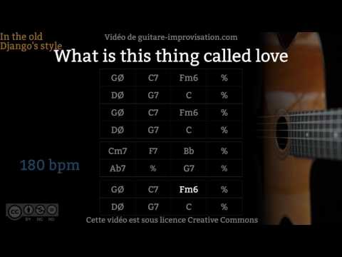 What Is This Thing Called Love (180 bpm) - Gypsy jazz Backing track / Jazz manouche