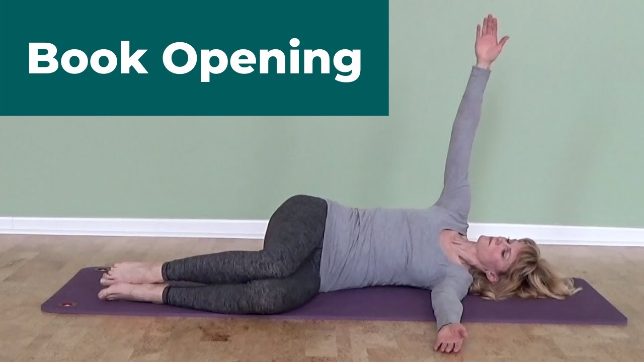 Book Openingâ®Easy Spine Rotation Pilates Exercise - YouTube