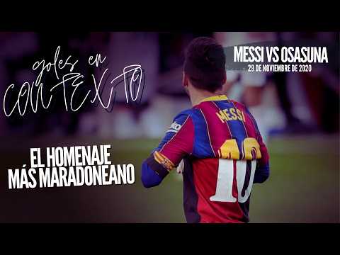 Goals in context - Messi vs Osasuna (2020)