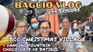 BAGUIO 2023: Exploring CHRISTMAS VILLAGE, Dancing Fountain & BEST CHAMPORADO in the WORLD!