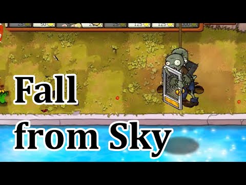 Plants vs Zombies MOD Custom Level (Fall From Sky)