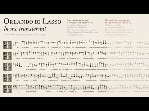 Orlando di Lasso / In me transierunt