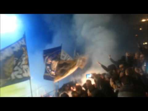 Karlsruhe SC Union Berlin Pyroaktion KSC 26.02.2016 hahohe Pyro