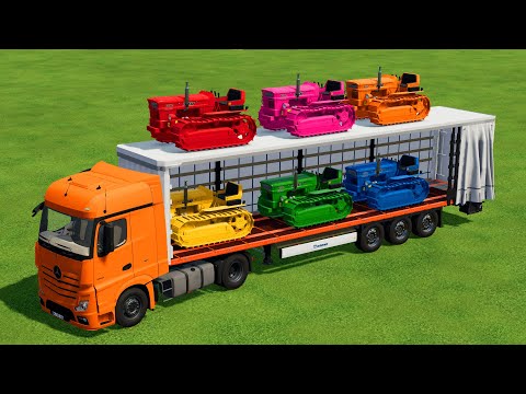 TRANSPORT ZETOR MINI TRACTORS WITH MERCEDES TRUCK - Farming Simulator 22
