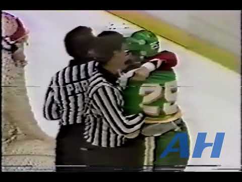 NHL Sep. 25, 1983 Colin Campbell,DET v Al MacAdam,MIN Detroit Red Wings Minnesota North Stars