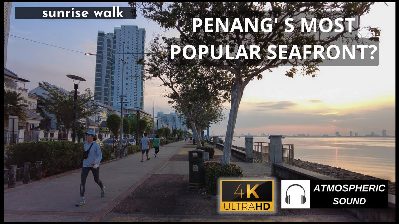 Embark on an enchanting walking tour of Karpal Singh Drive, Penang.