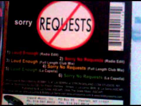 SORRY NO REQUESTS- Jimi LaLumia (play it LOUD!!)...DJ underground electro