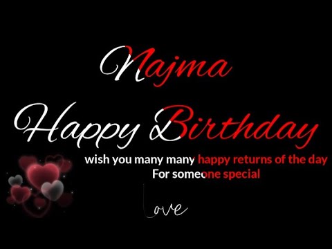Najma name birthday Status