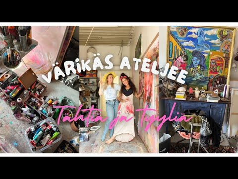 Taiteilija Sofia Zidan työhuone tihkuu väriä ja tunnelmaa! TÄHTIÄ JA TYYLIÄ OSA:2