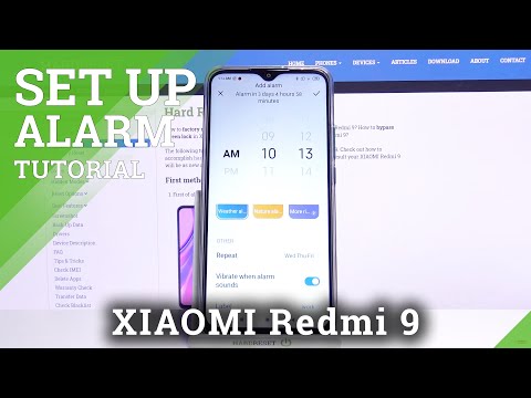 How to Set Up Alarm Clock on XIAOMI REDMI 9?
