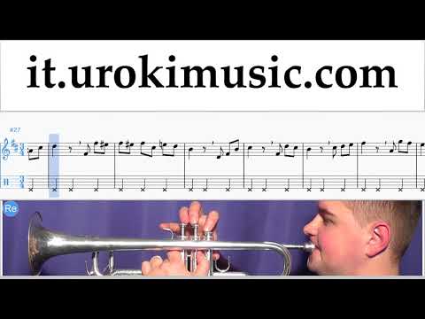 Lezioni di Tromba Beethoven - Für Elise Tutorial Spartito Parte#2 um-b276