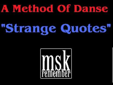 A Method Of Danse - Strange Quotes 1987 Full Sail Records FS 757
