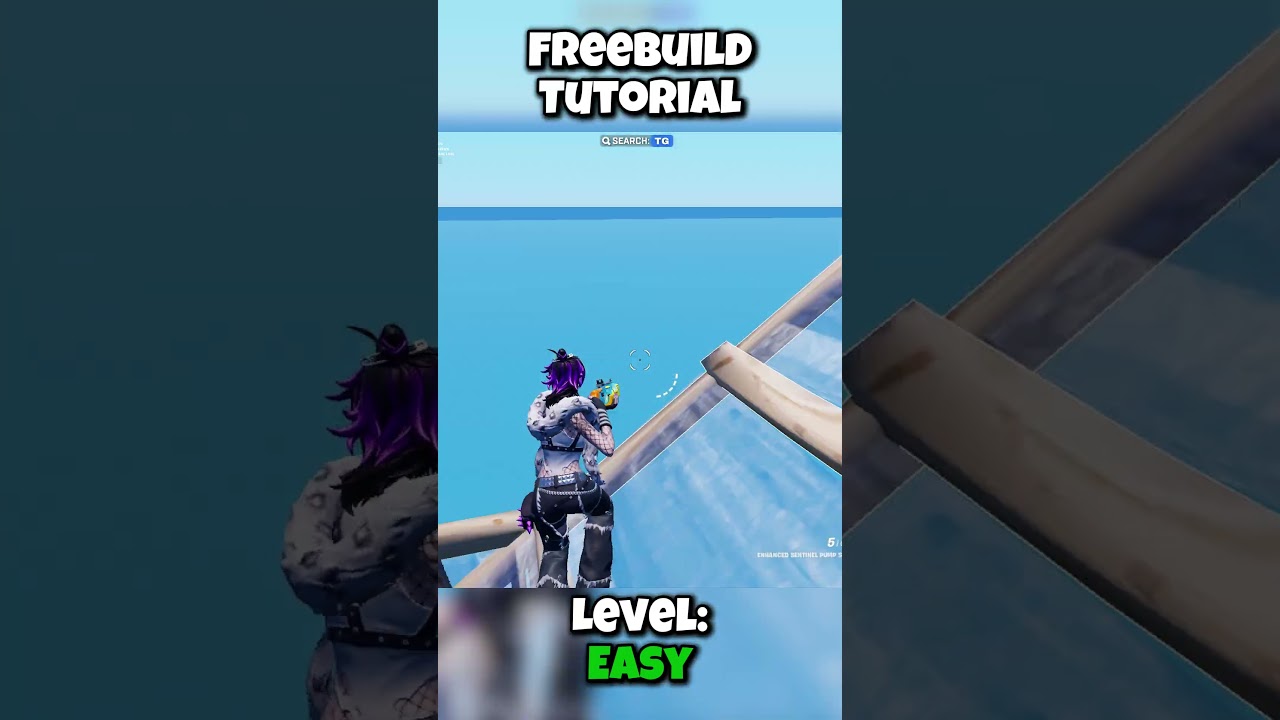 Freebuild Tutorial | Level Easy #fortnite #freebuild #tutorial #easy #learn #practice #jogopartner