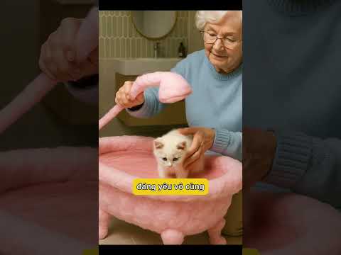 Bà lão cho Mèo đen phải tắm sơn vì xấu xí 😭