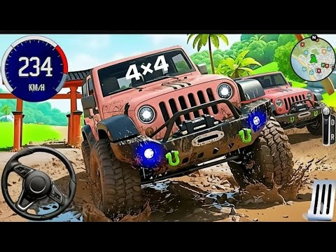 4×4 Offroad Jeep Driving Simulator 3D game | Offroad Jeep Driving experience (Android Gameplay)