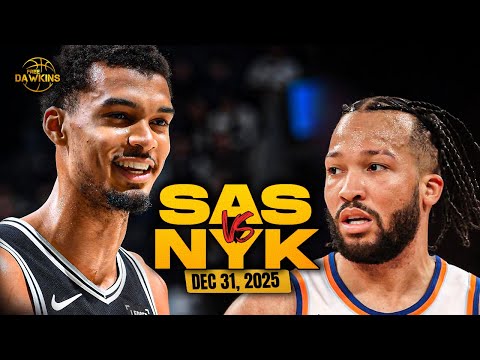 San Antonio Spurs vs New York Knicks Full Game Highlights | Dec 31, 2025 | FreeDawkins