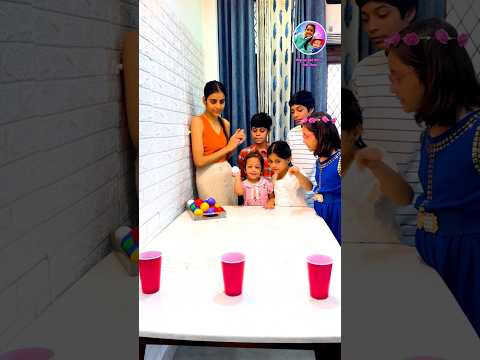 Nirvi’s Ball Toss Challenge: Near Misses & Victory! 🎯😊 #BallTossChallenge #KidsGames #TableGames