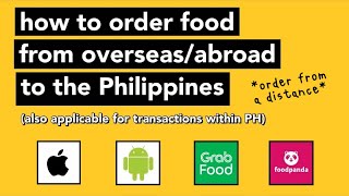 How to order food from overseas/abroad to the Philippines|Grab|Foodpanda